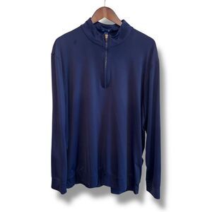 Stitch Golf Navy Blue 1/4 Zip Golf Performance Sweat Shirt Men’s Sz XL